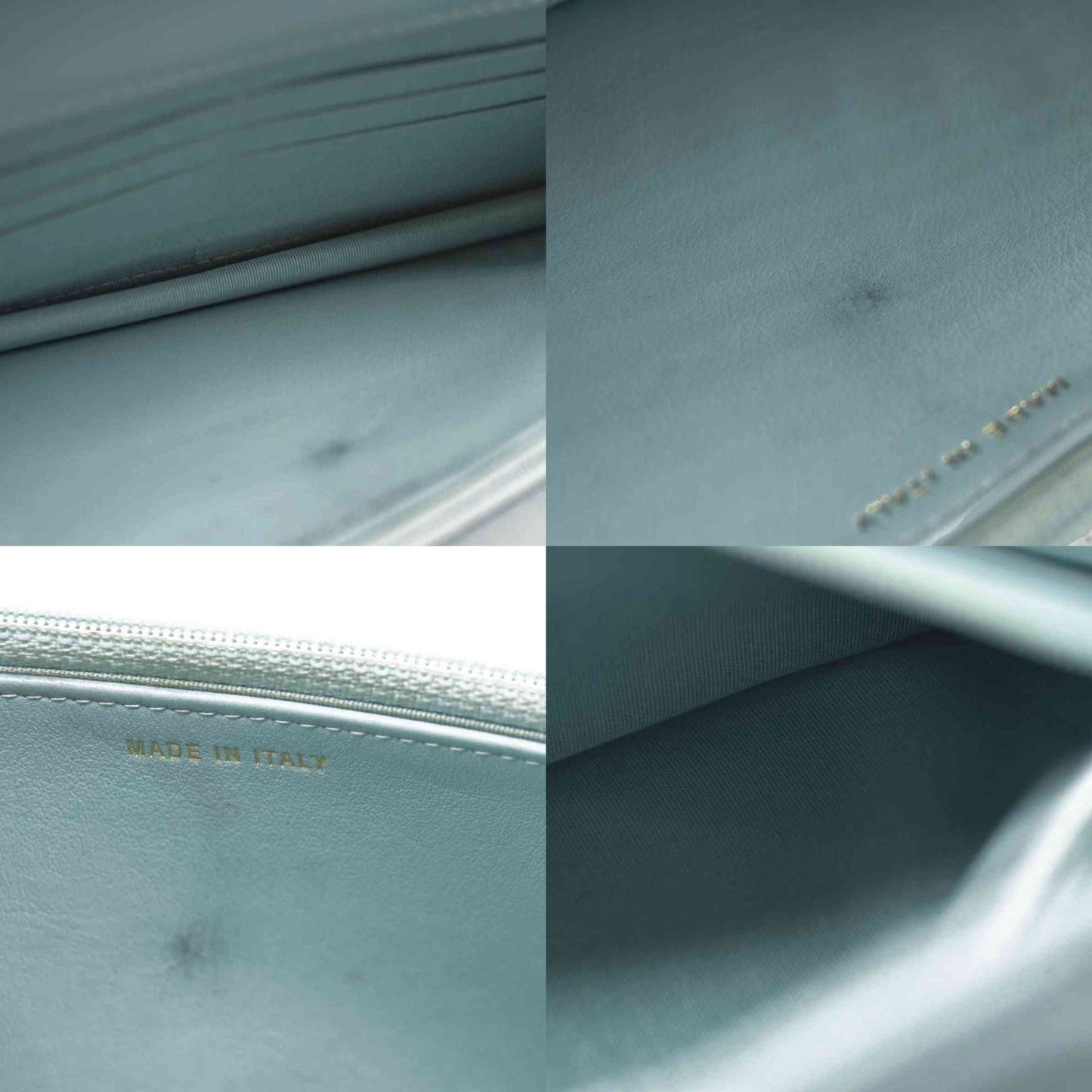 $3100 Chanel Caviar Quilted CC Filigree Wallet On Chain WOC Blue