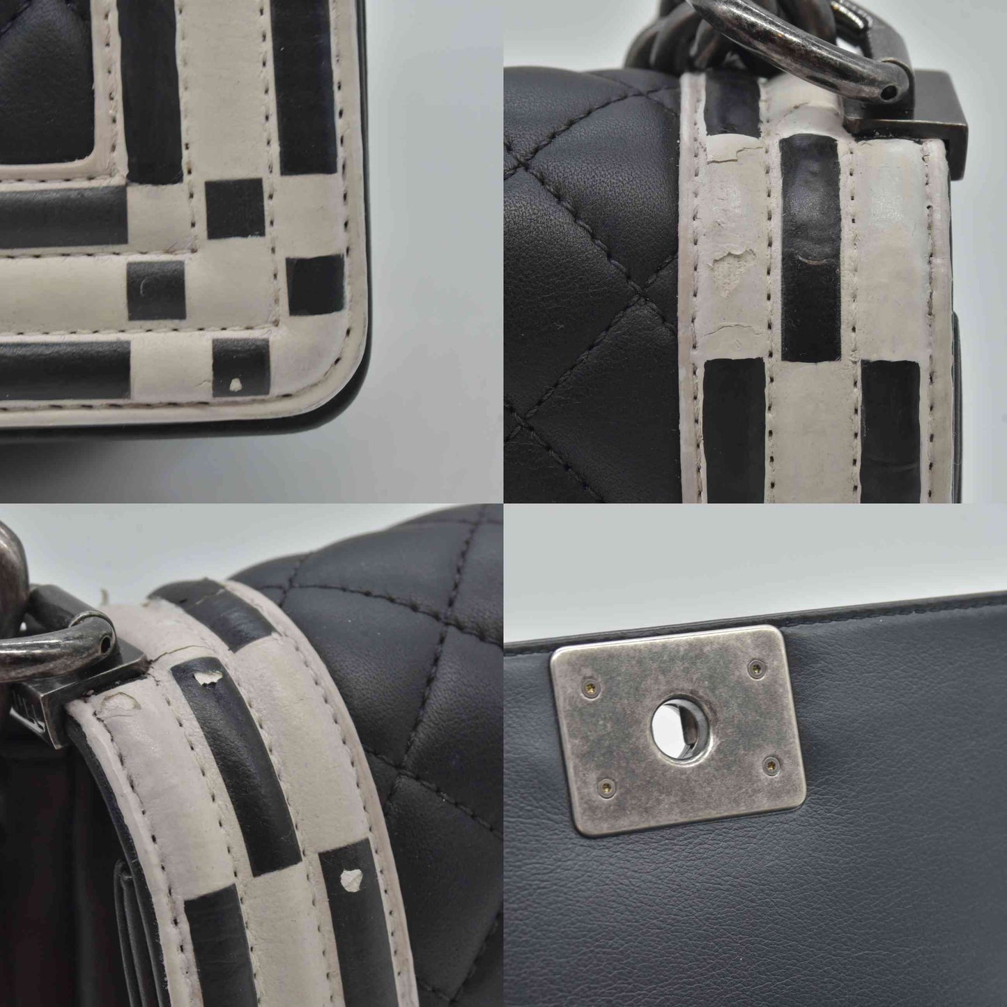 $6700 Chanel Small Checkerboard Boy Bag
