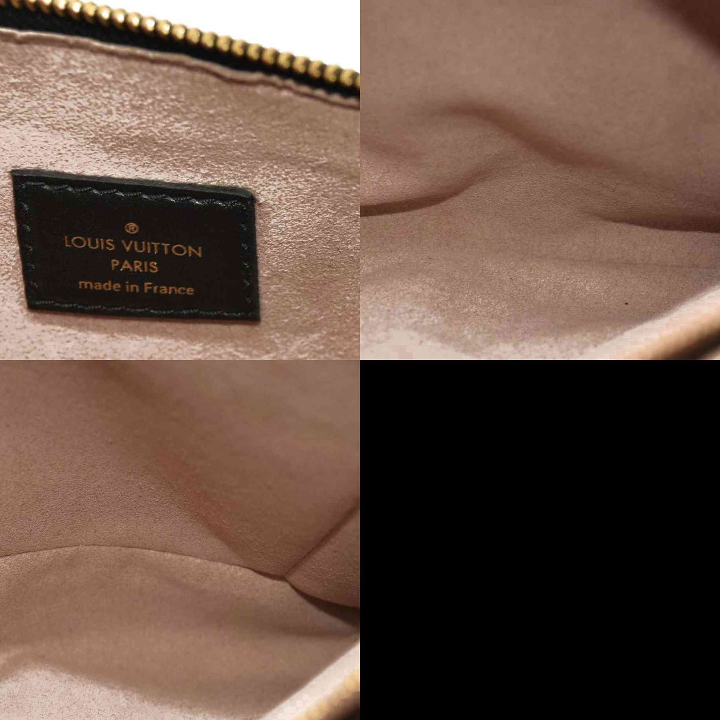 Louis Vuitton  Lambskin Embossed Monogram Coussin MM Black