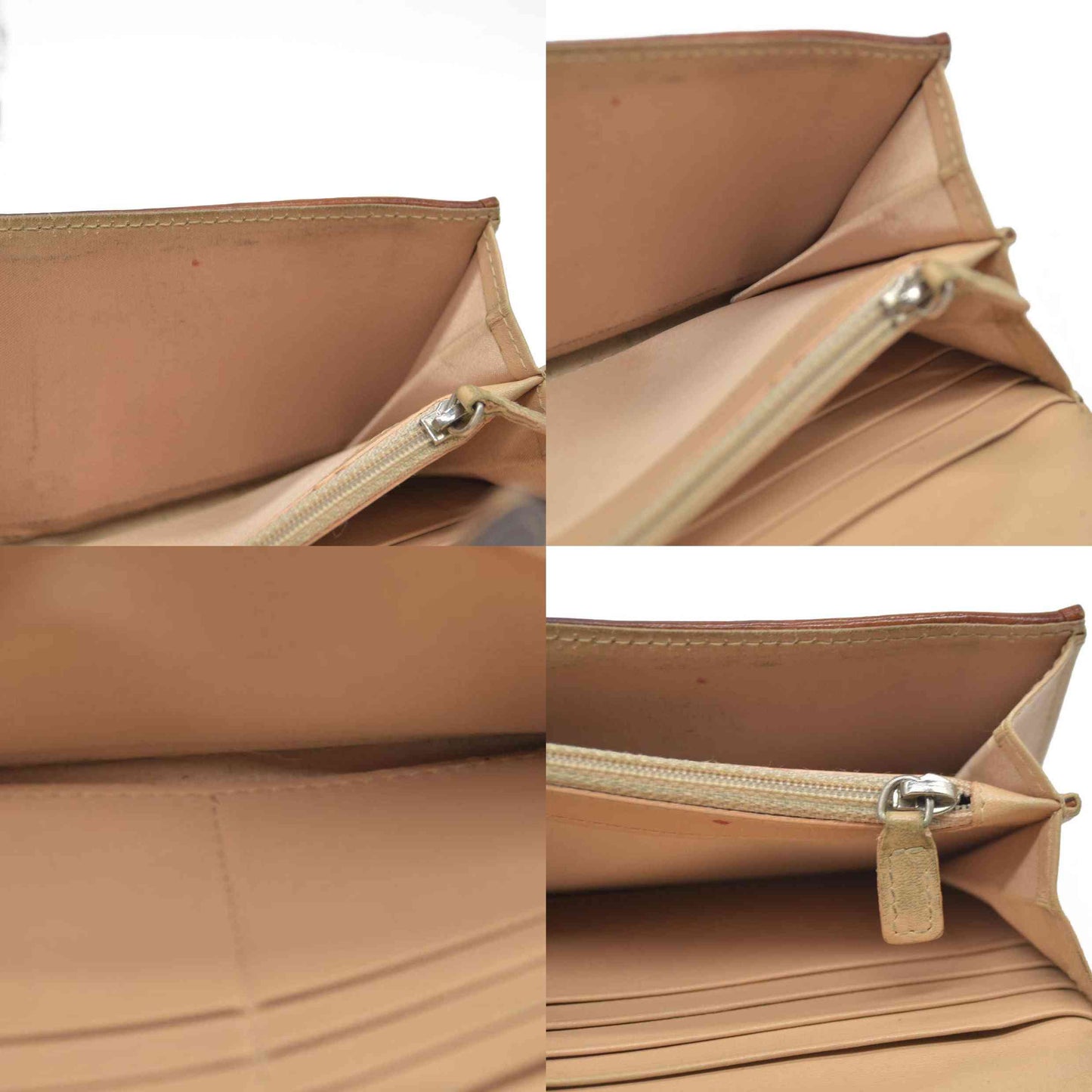 CONSIGNMENT Dior Brown Oblique Coated Canvas and Leather Romantic Continental Wallet