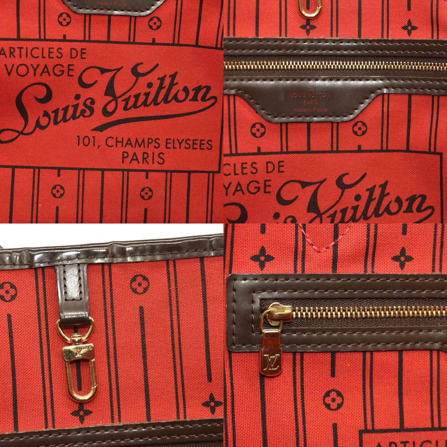 Louis Vuitton  Damier Ebene Neverfull GM FL2131