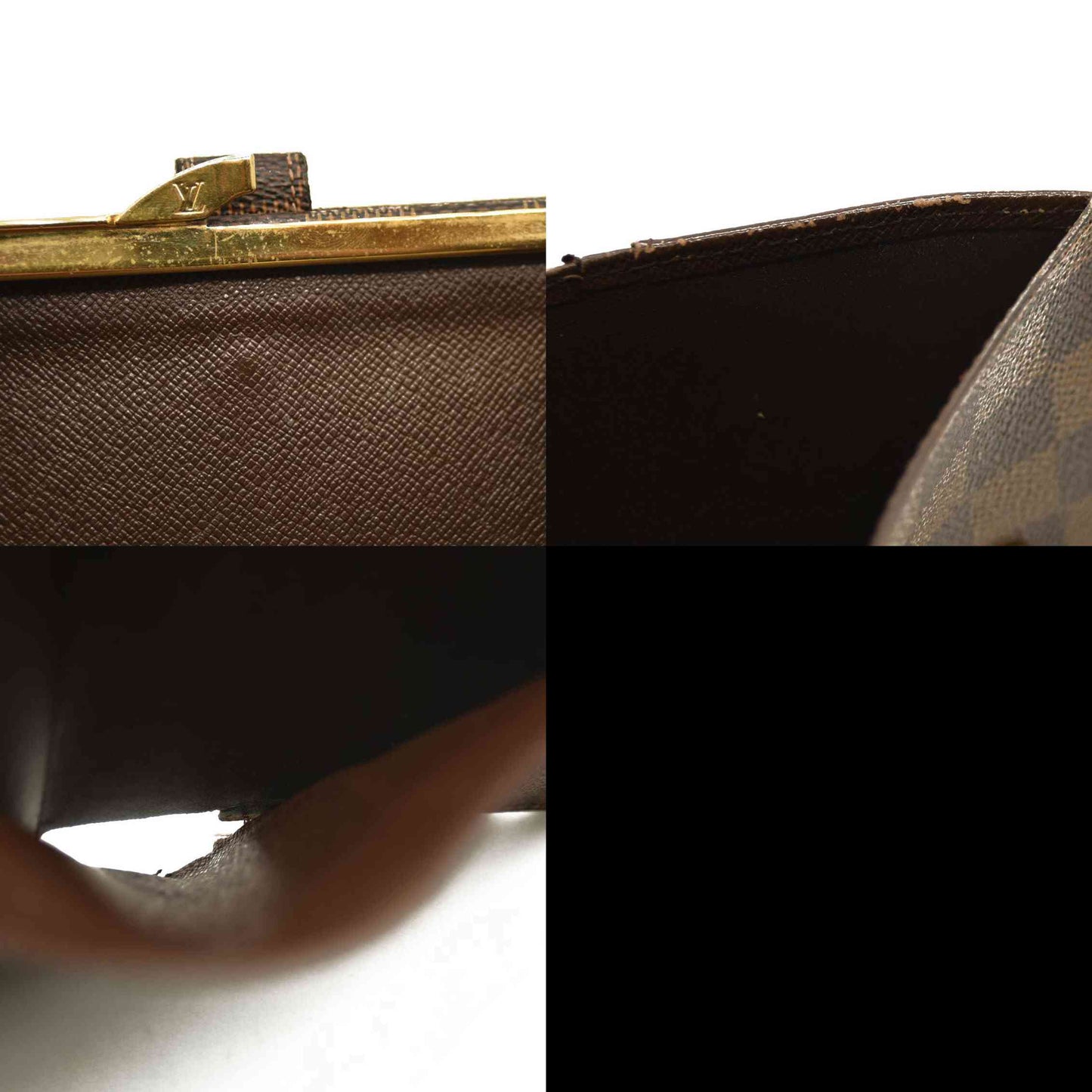 Louis Vuitton  Damier Ebene French Purse Wallet MI0025