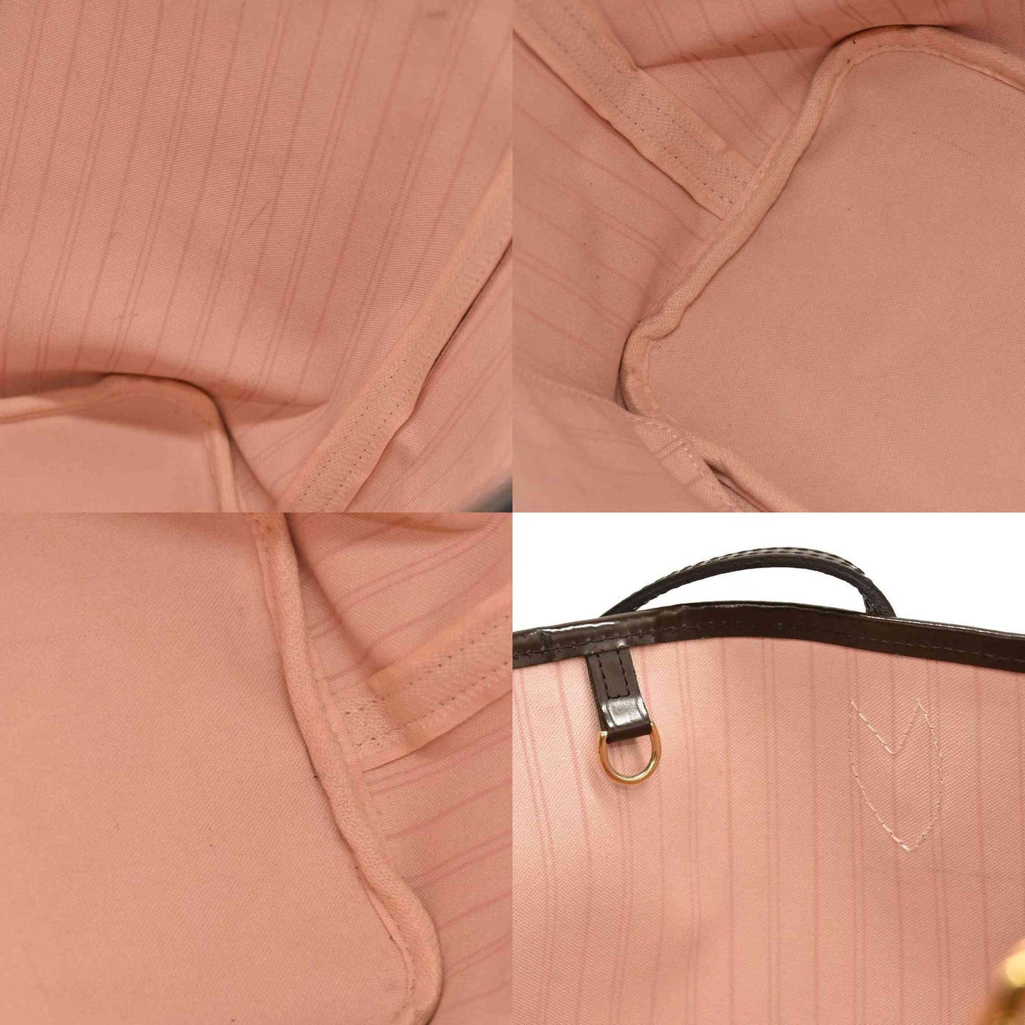 Louis Vuitton  Damier Ebene Neo Neverfull MM Rose Ballerine AR2108