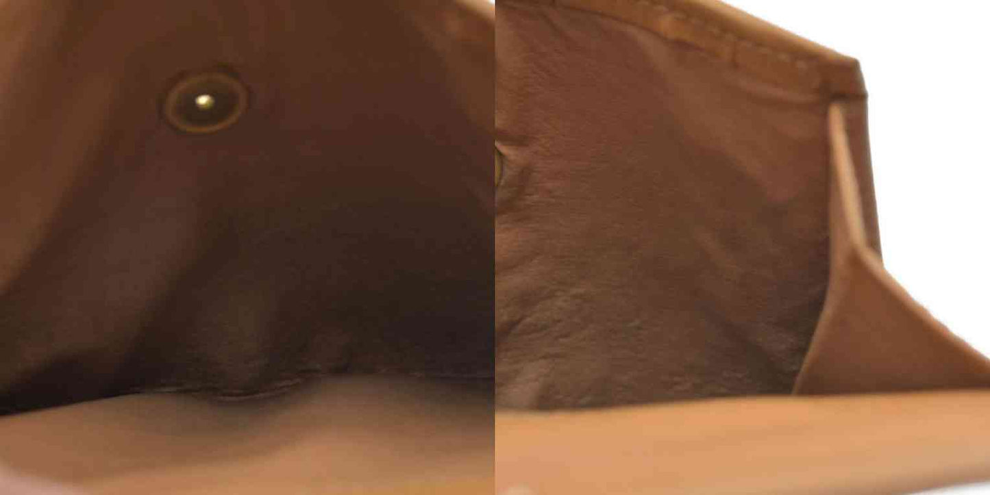 Celine Leather Printed French Purse