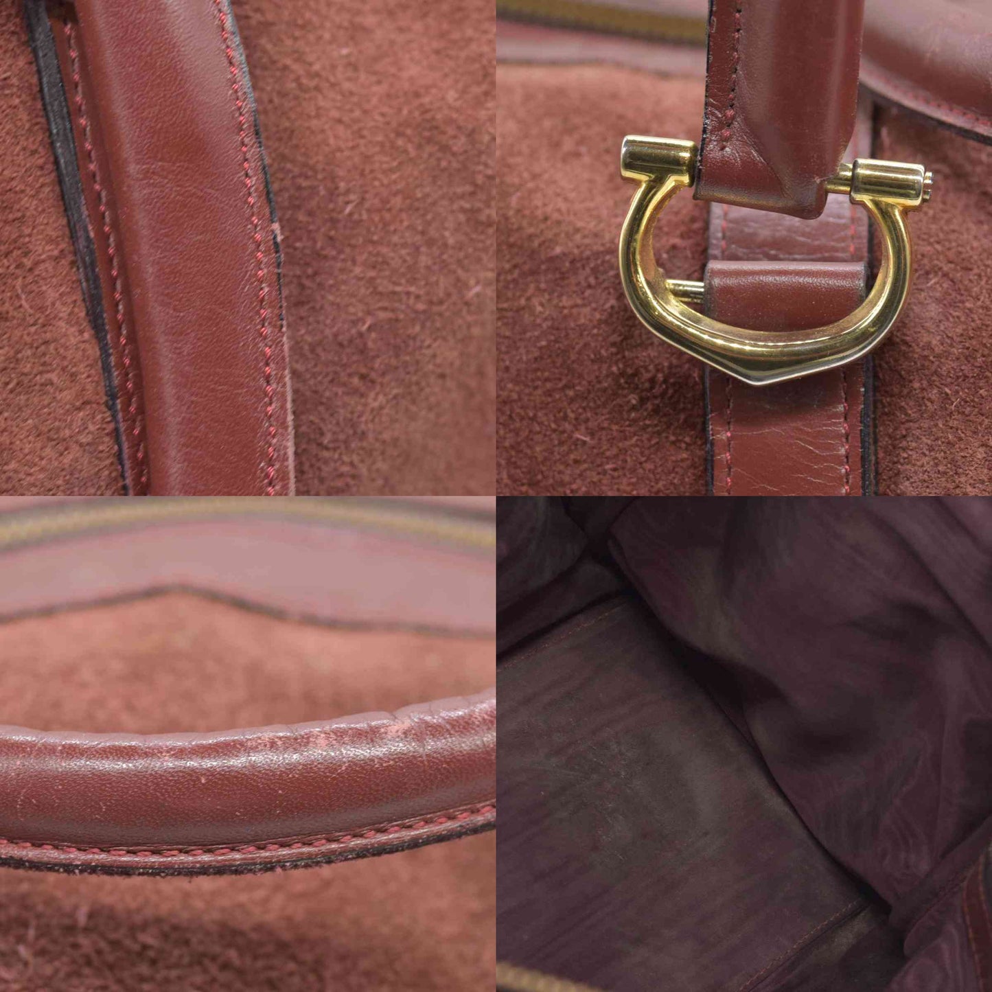 $3800 Cartier Suede Boston Bag Consignment