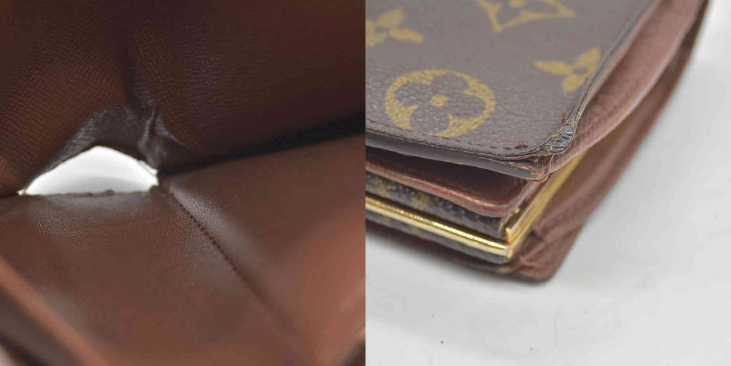 $750 2003 Louis Vuitton Kisslock French Wallet MI0013