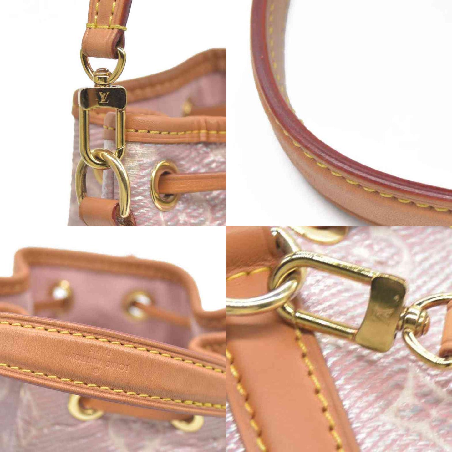 $2260 Louis Vuitton Monoglam Nano Noe Rose