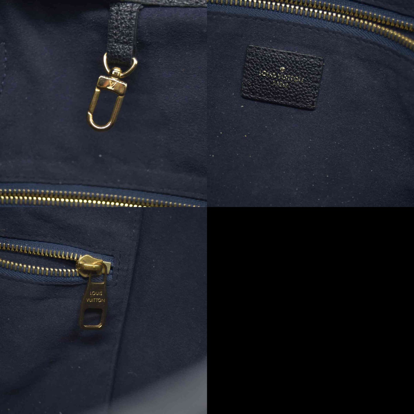 $3050 RFID Louis Vuitton Empreinte Monogram Giant Neverfull MM Black