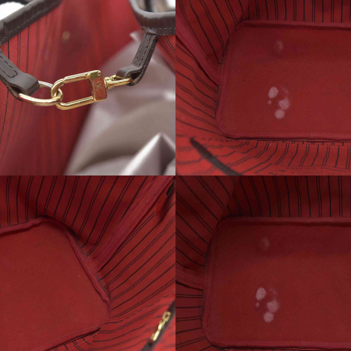 $2170 Louis Vuitton Damier Ebene Neverfull SD3109