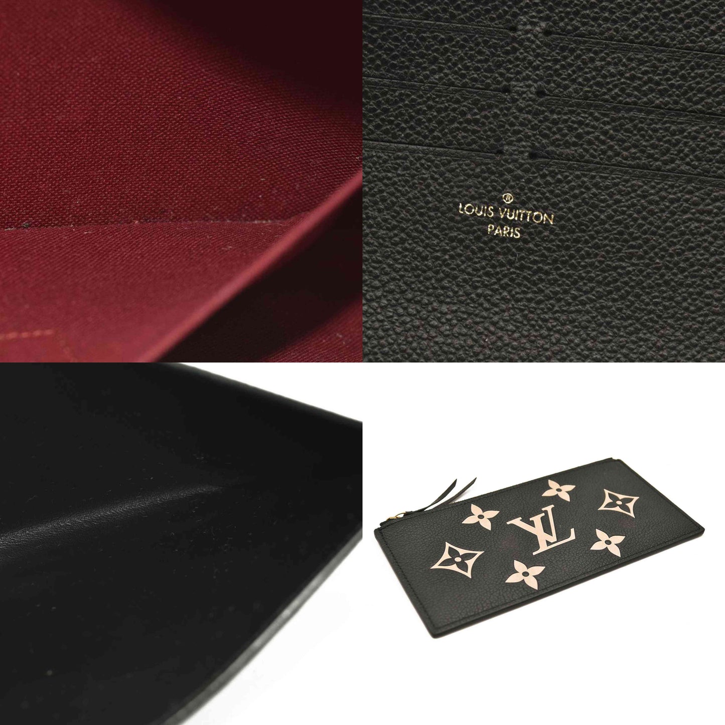 LOUIS VUITTON  Empreinte Monogram Giant Felicie Pochette Black Beige