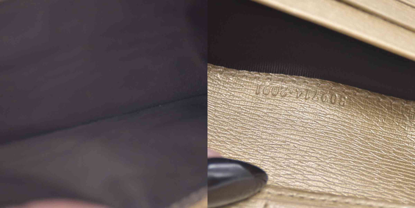 $590 Gucci  Interlocking G Logo Leather Bifold Wallet CONSIGNMENT