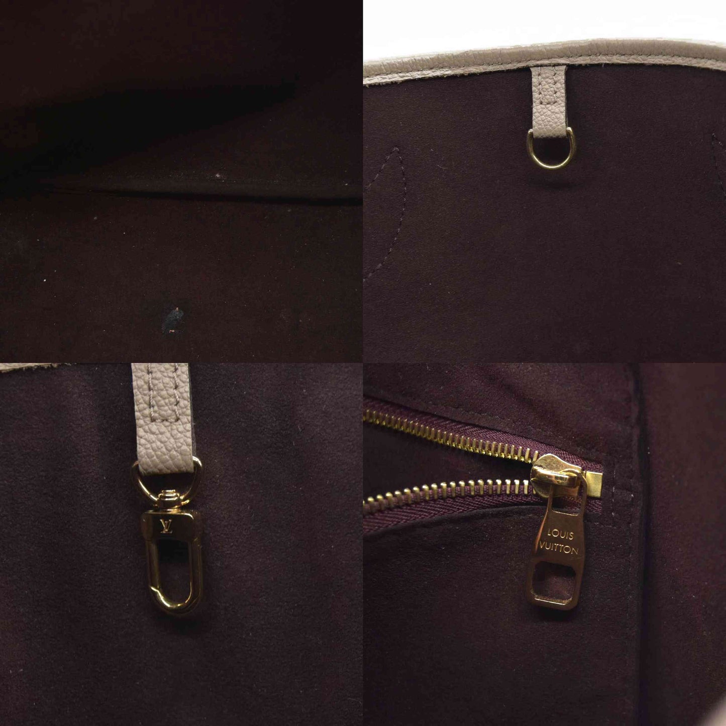 $2940 Louis Vuitton Empreinte Leather Neverfull MM