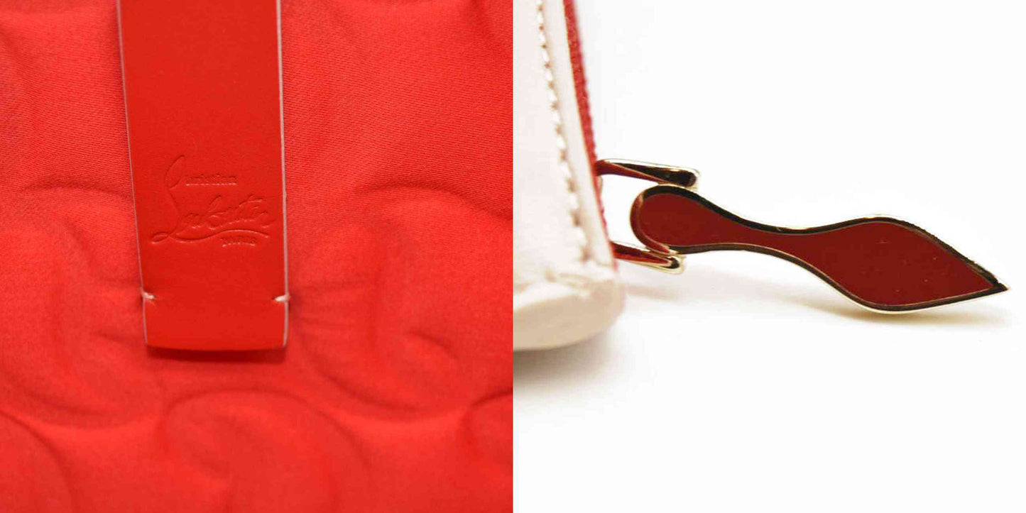 CHRISTIAN LOUBOUTIN  Nappa Embossed East West Cabata Tote Leche