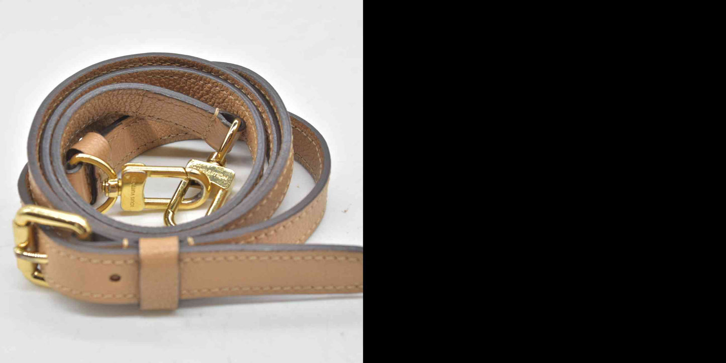 $3100 RFID Louis Vuitton Empreinte Monogram Giant Pochette Metis Arizona Beige