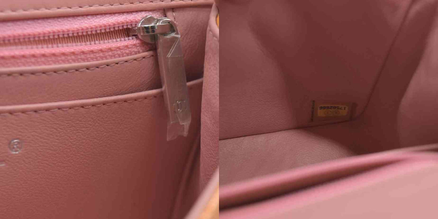 $5200 Chanel Mini Square Flap Bag Orange 2013