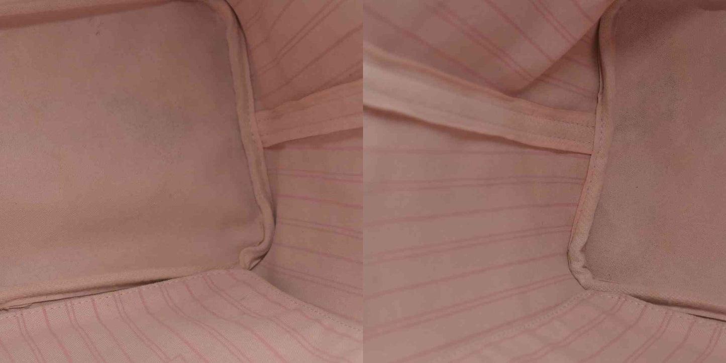 $2170 Louis Vuitton Damier Azur Neo Neverfull MM Rose Ballerine RFID