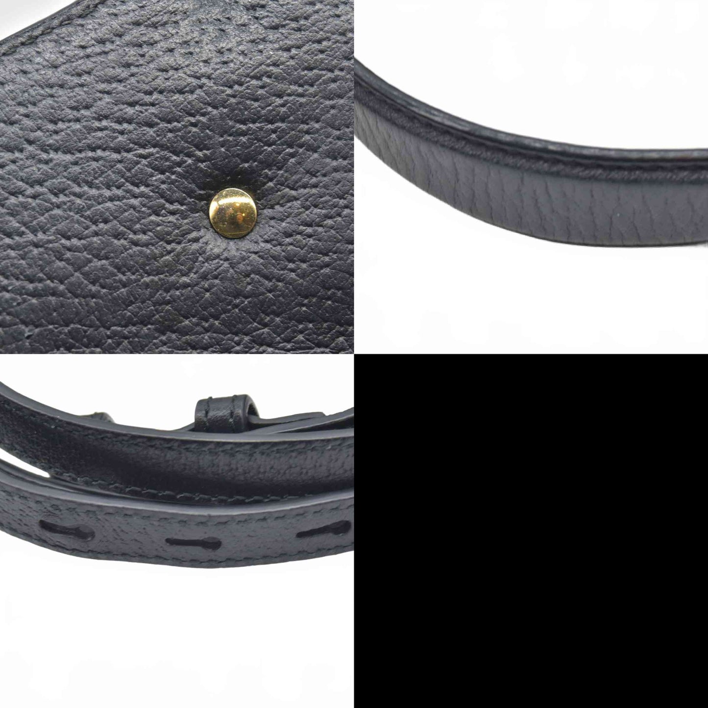 $2600 Gucci Textured Calfskin Bee Star Print Mini Sylvie Top Handle Bag Black