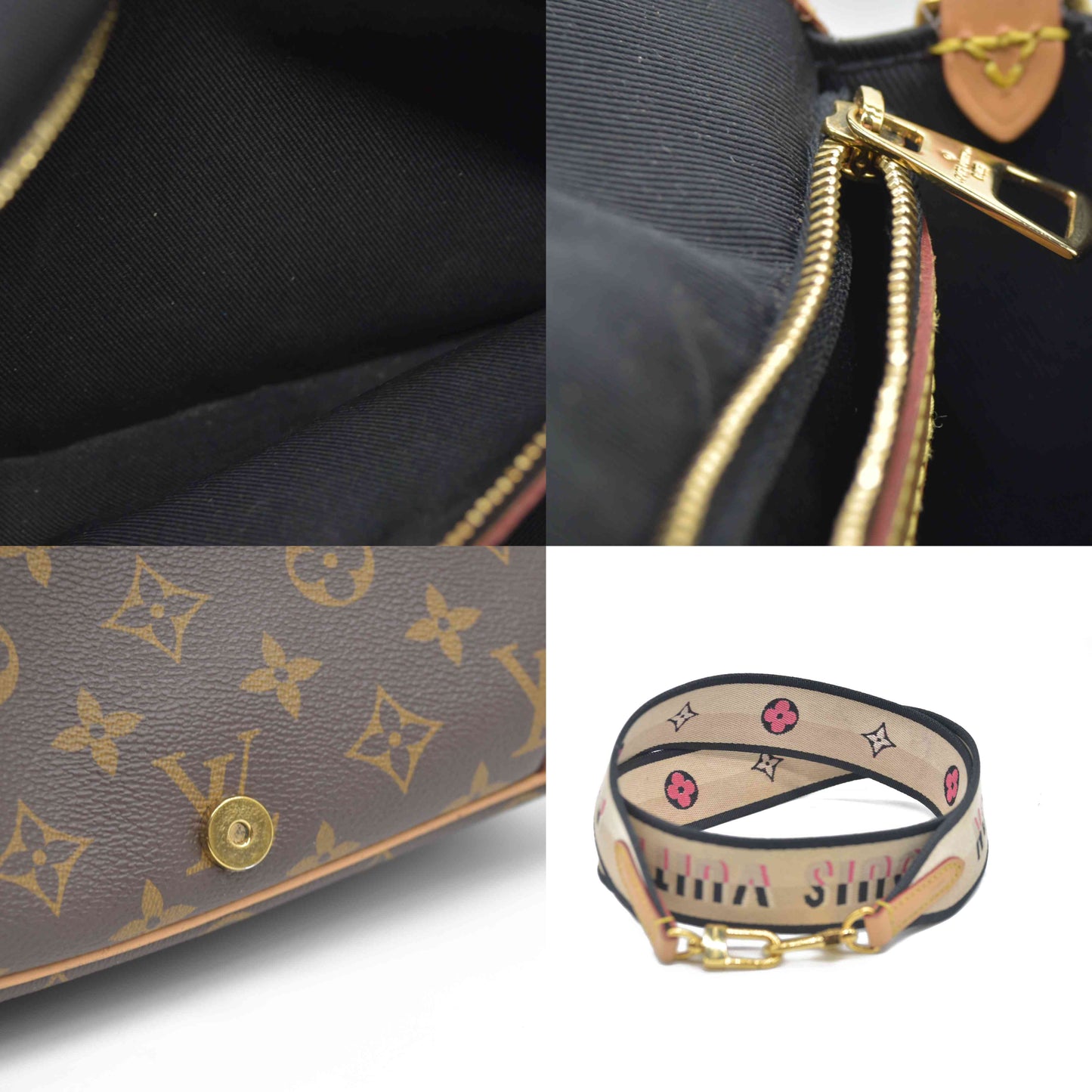 $2620 LOUIS VUITTON  Monogram Diane Black RFID Crossbody