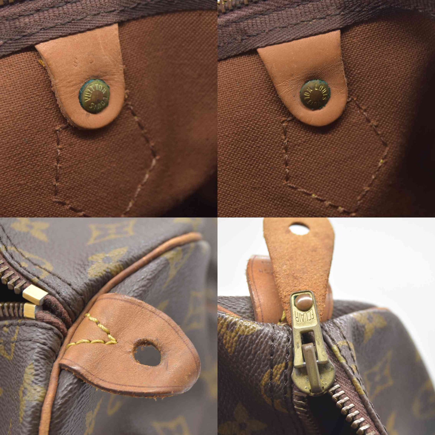$1730 Louis Vuitton  Monogram Speedy 35 SD Vintage