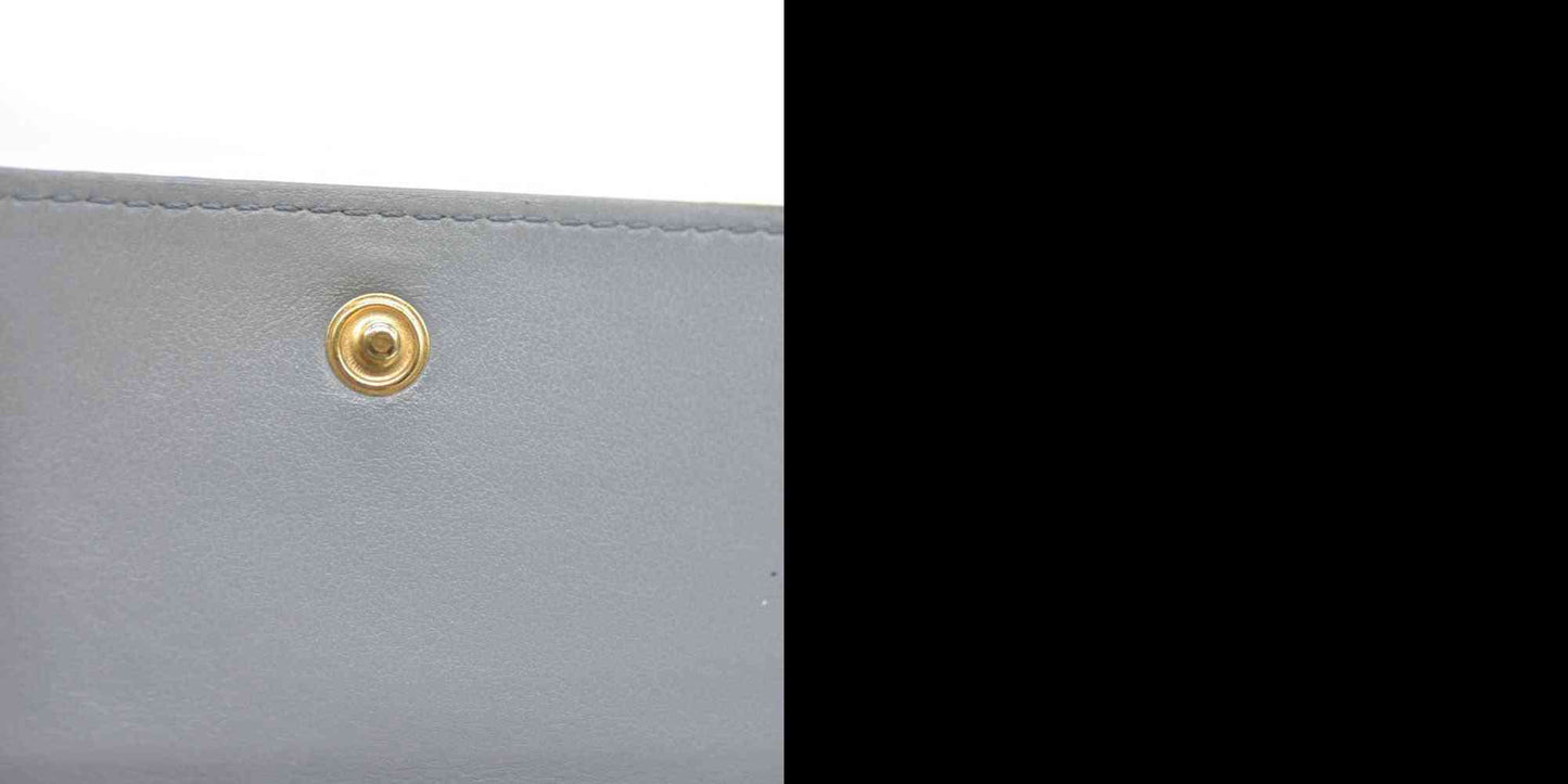 CELINE Small Folded Multifunction Trifold Wallet Gray