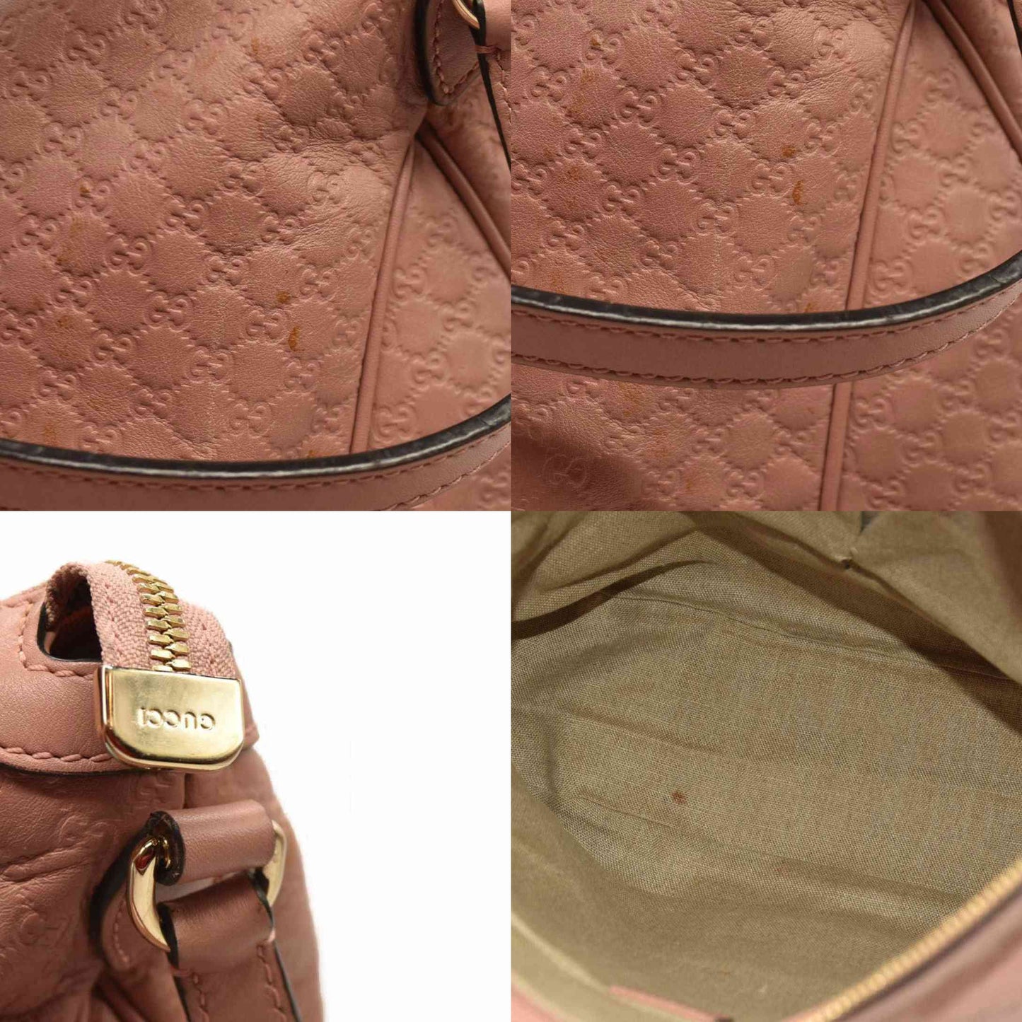 Gucci  Guccissima Large Bree Hobo Soft Pink