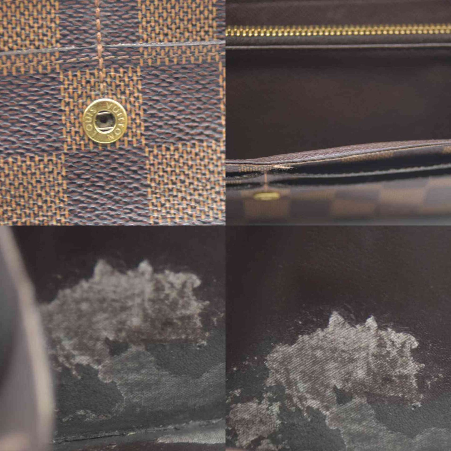 Louis Vuitton Damier Porte Feuille Sarah Long Bifold Wallet Brown CA1110