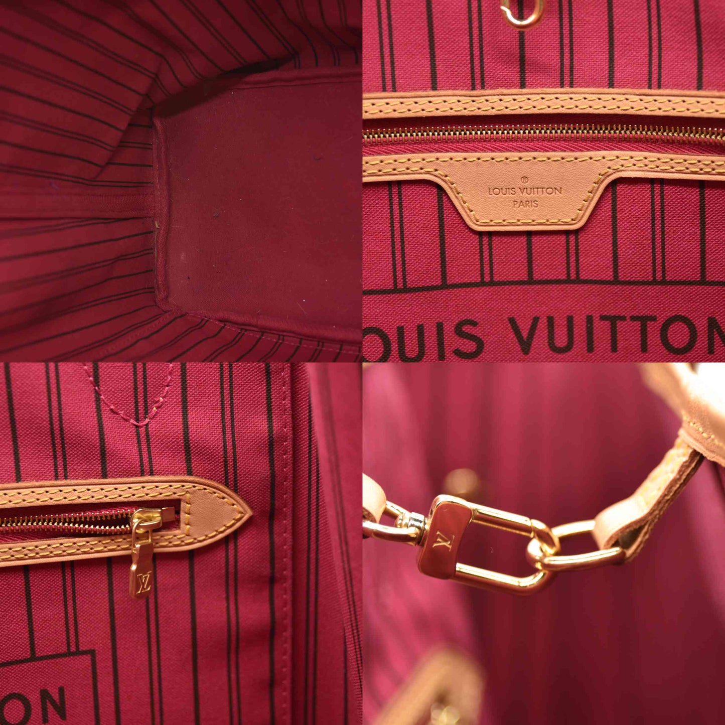 Louis Vuitton Monogram Neo Neverfull MM Pivoine with pouch and box RFID