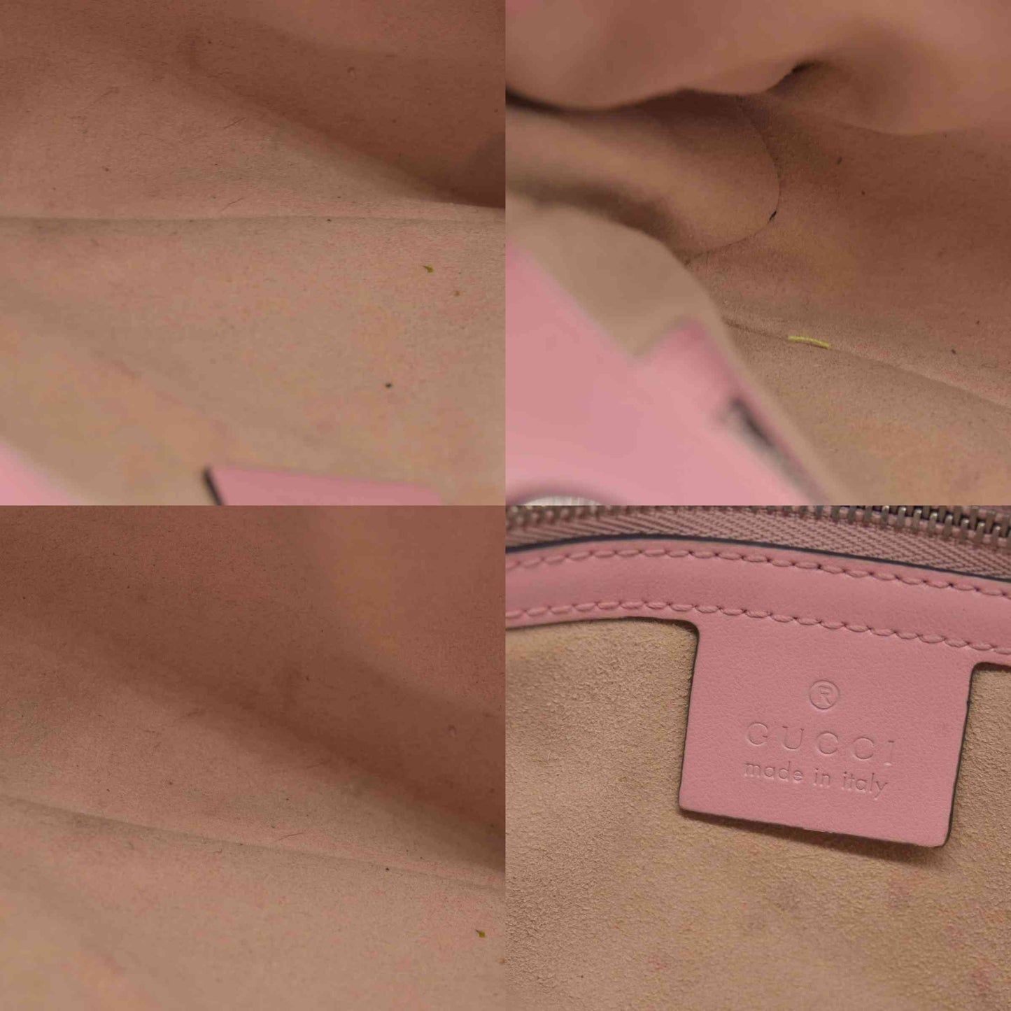 $2600 Gucci Calfskin Matelasse Small GG Marmont Shoulder Bag Wild Rose