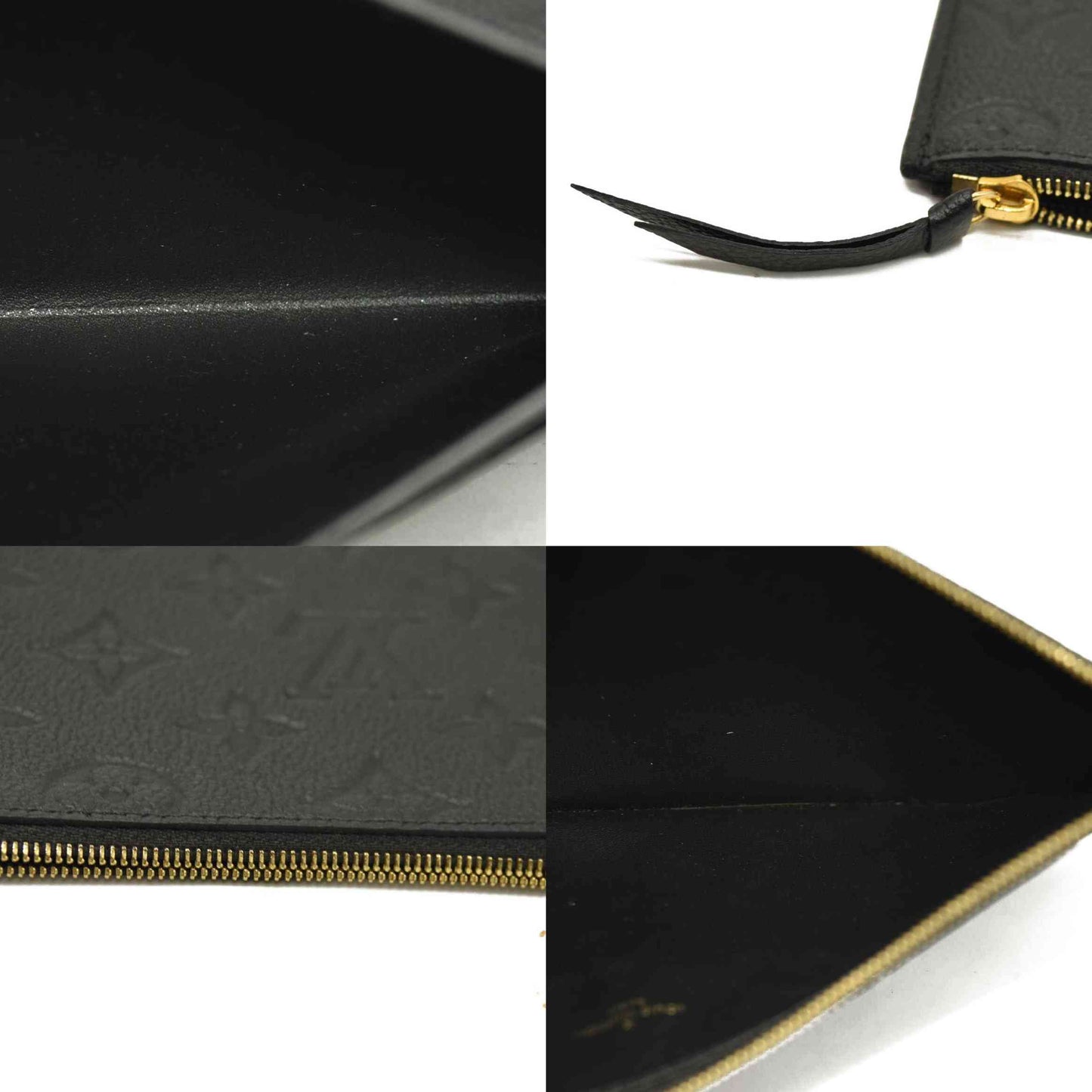 Louis Vuitton  Empreinte Pochette Felicie Chain Wallet Black