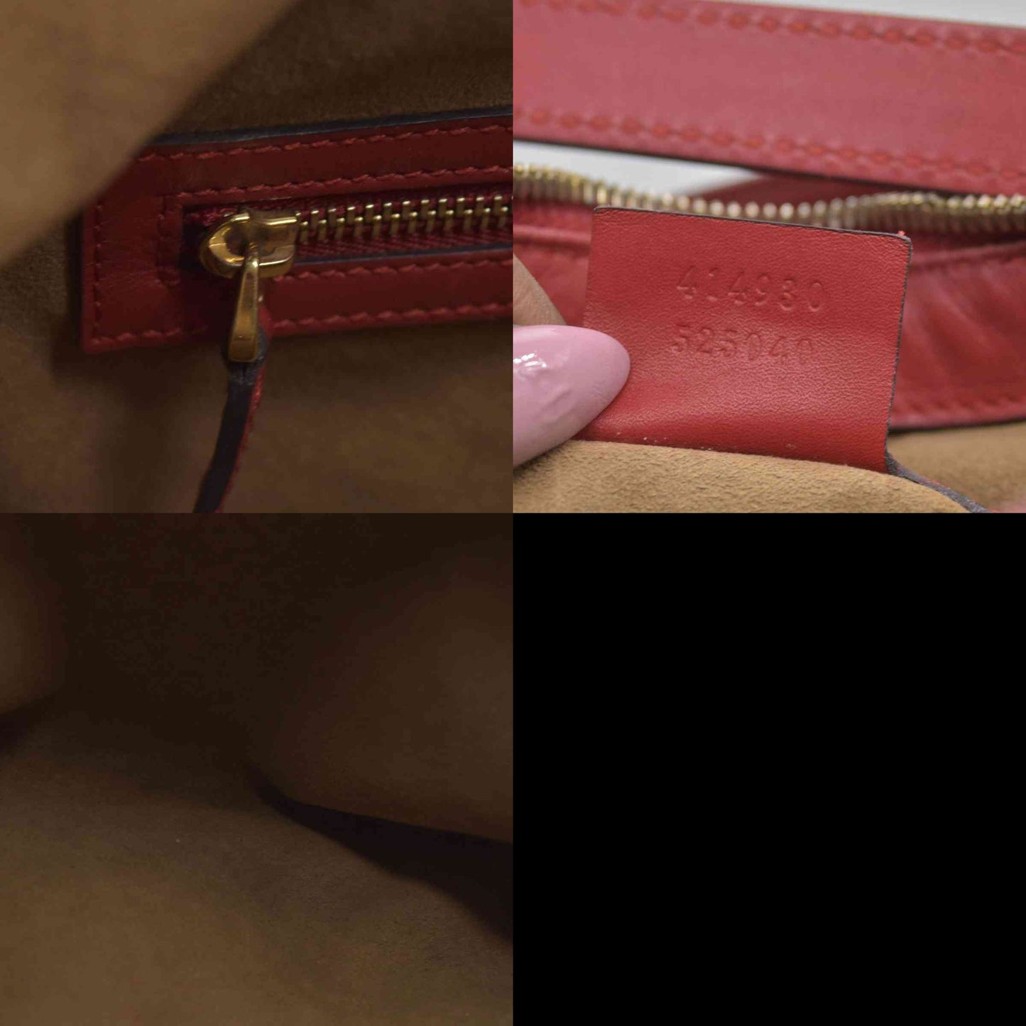 $1980 Gucci GG Supreme Monogram Linea A Hobo Red
