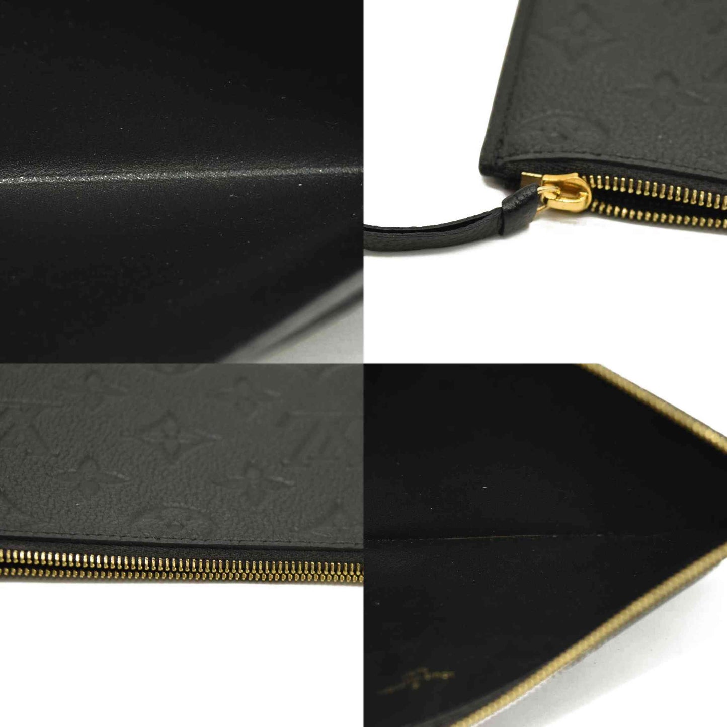 Louis Vuitton  Empreinte Pochette Felicie Chain Wallet Black RFID