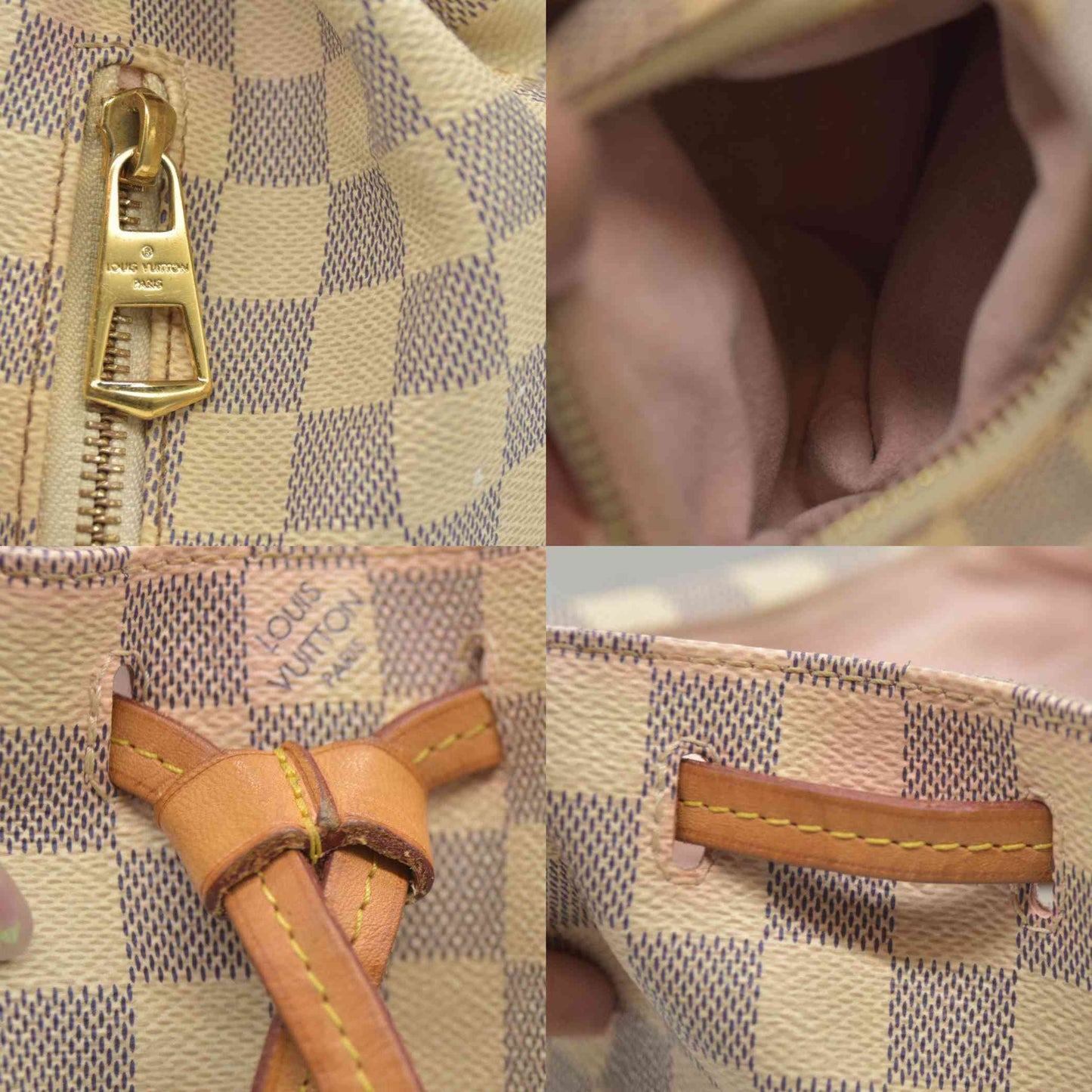 AUCTION $1250 Louis Vuitton  Damier Azur Sperone BB Backpack SR1137 2017