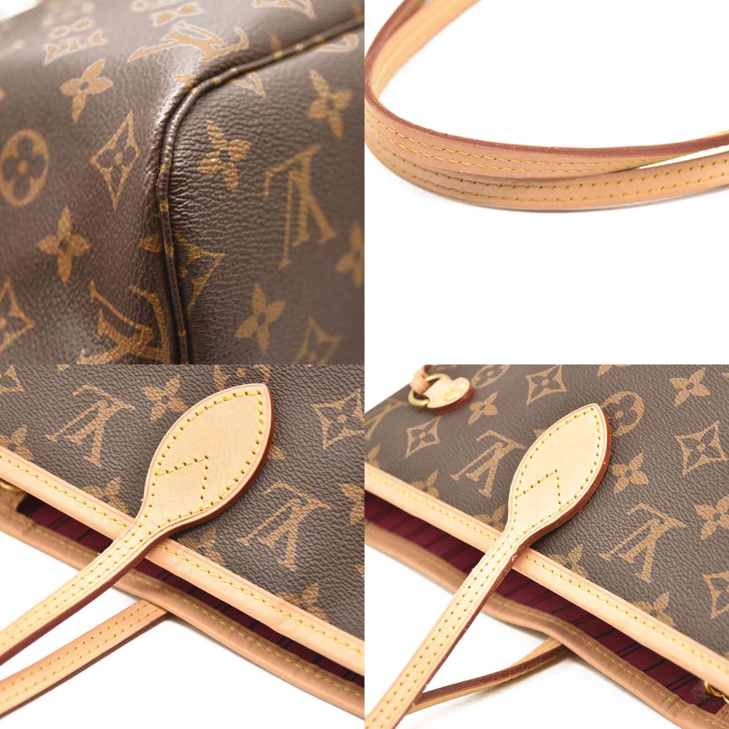 LOUIS VUITTON  Monogram Neverfull MM Fuchsia RFID