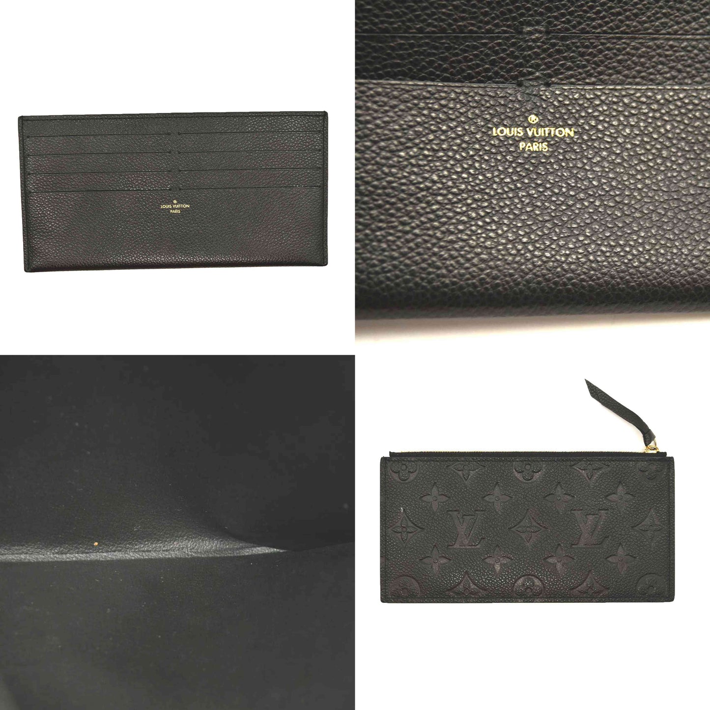 Louis Vuitton  Empreinte Pochette Felicie Chain Wallet Black  SP0148