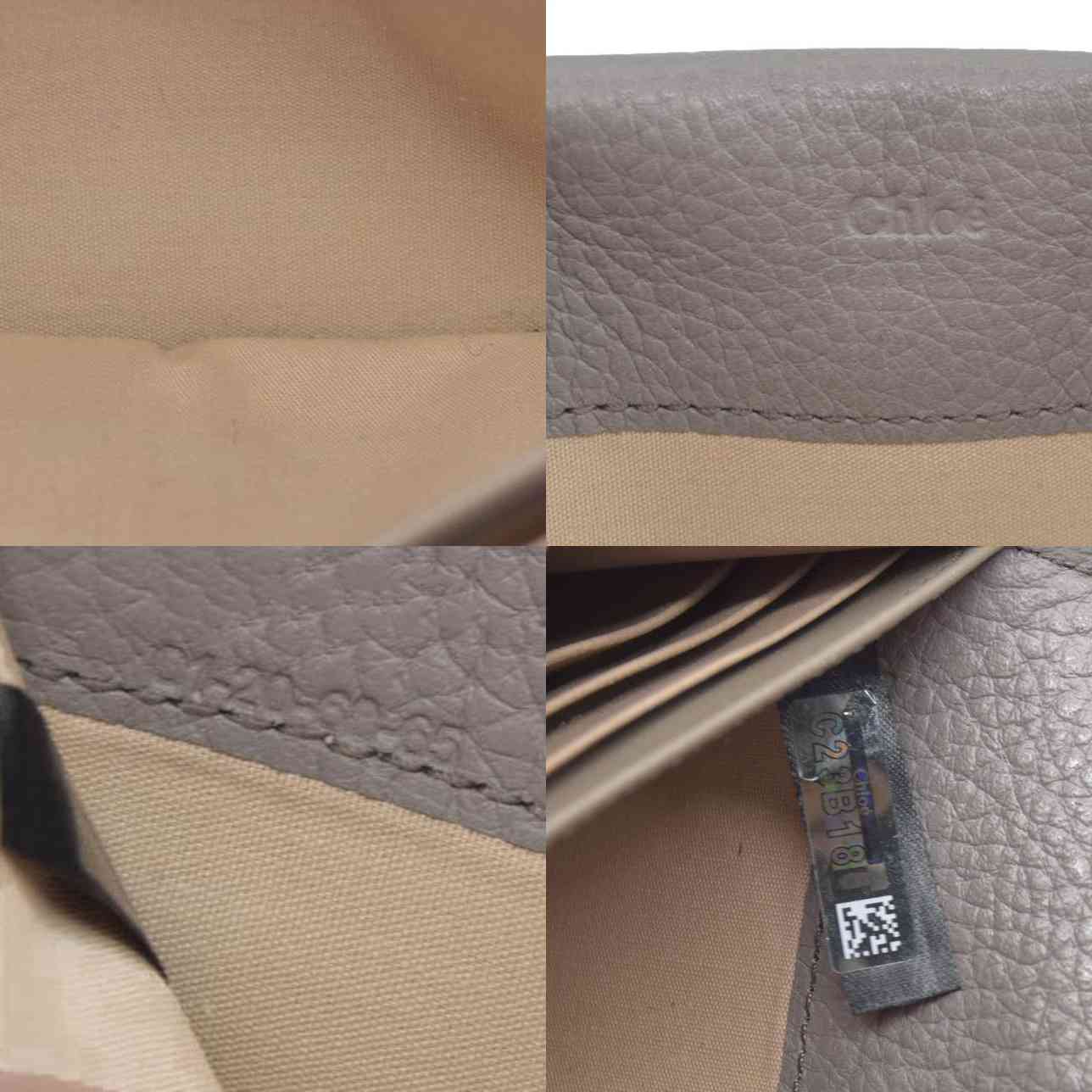 $595 Chloe Alphabet Leather Bifold Long Wallet