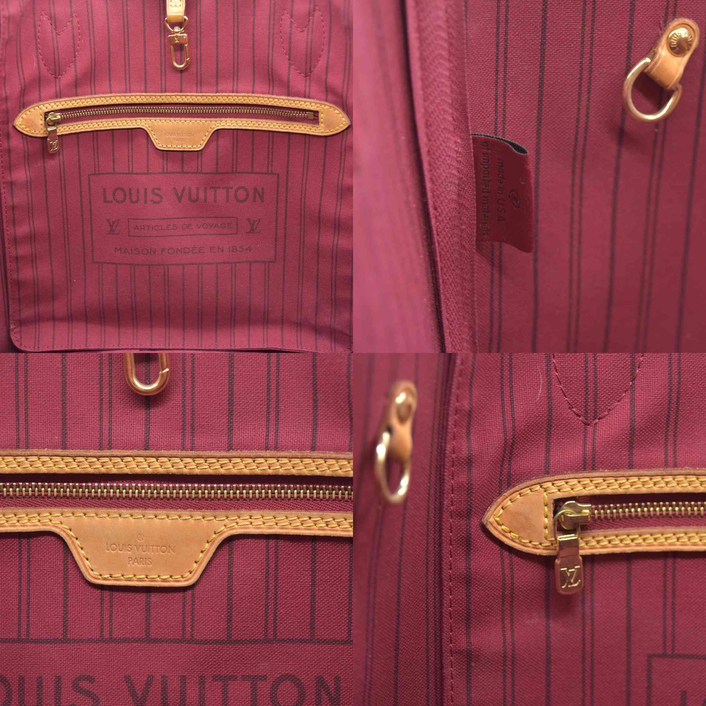 Louis Vuitton Neverfull MM Monogram with Pivoine Interior and Pouch SD1144