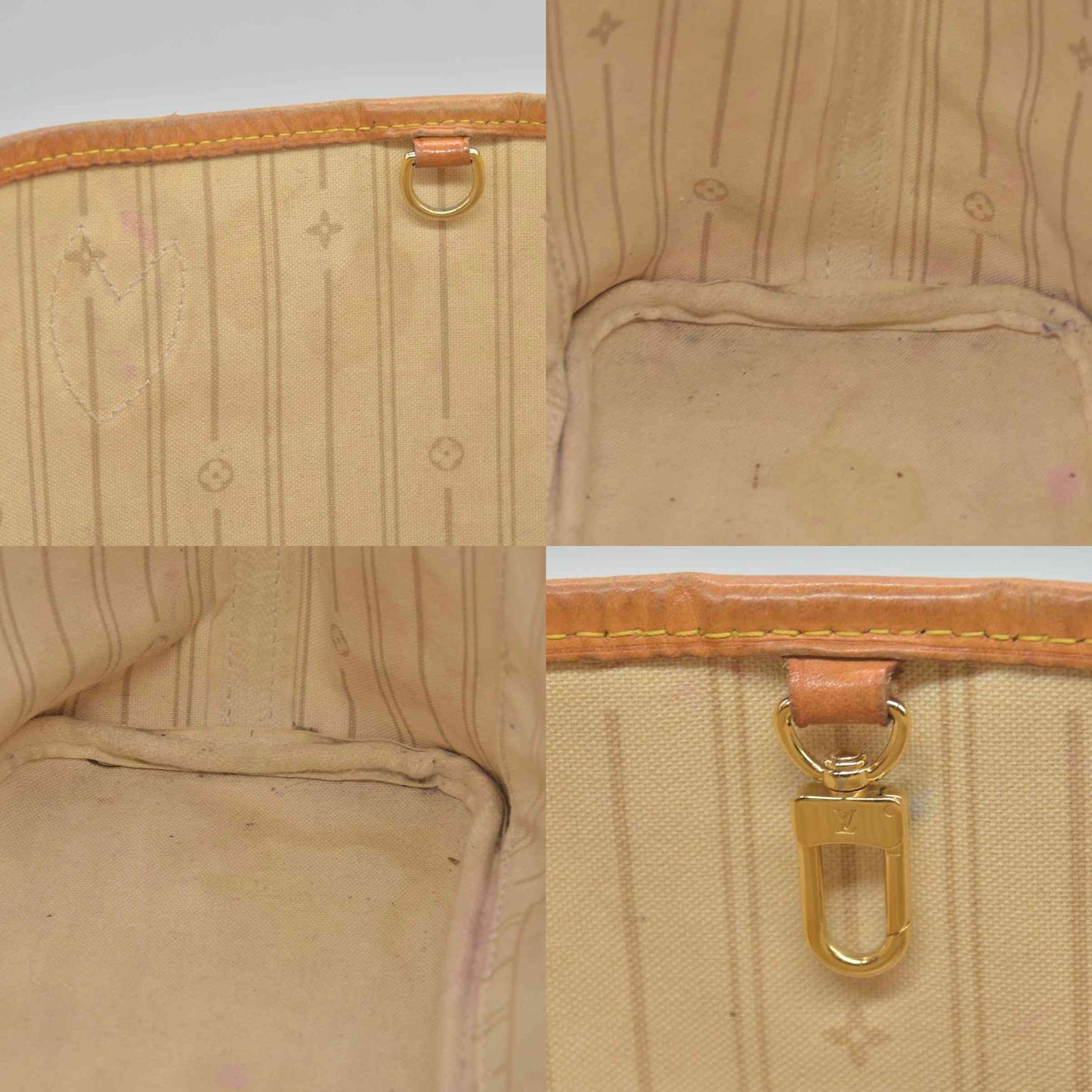 $2100 Louis Vuitton Damier Azur Neverfull PM VA2110 2010