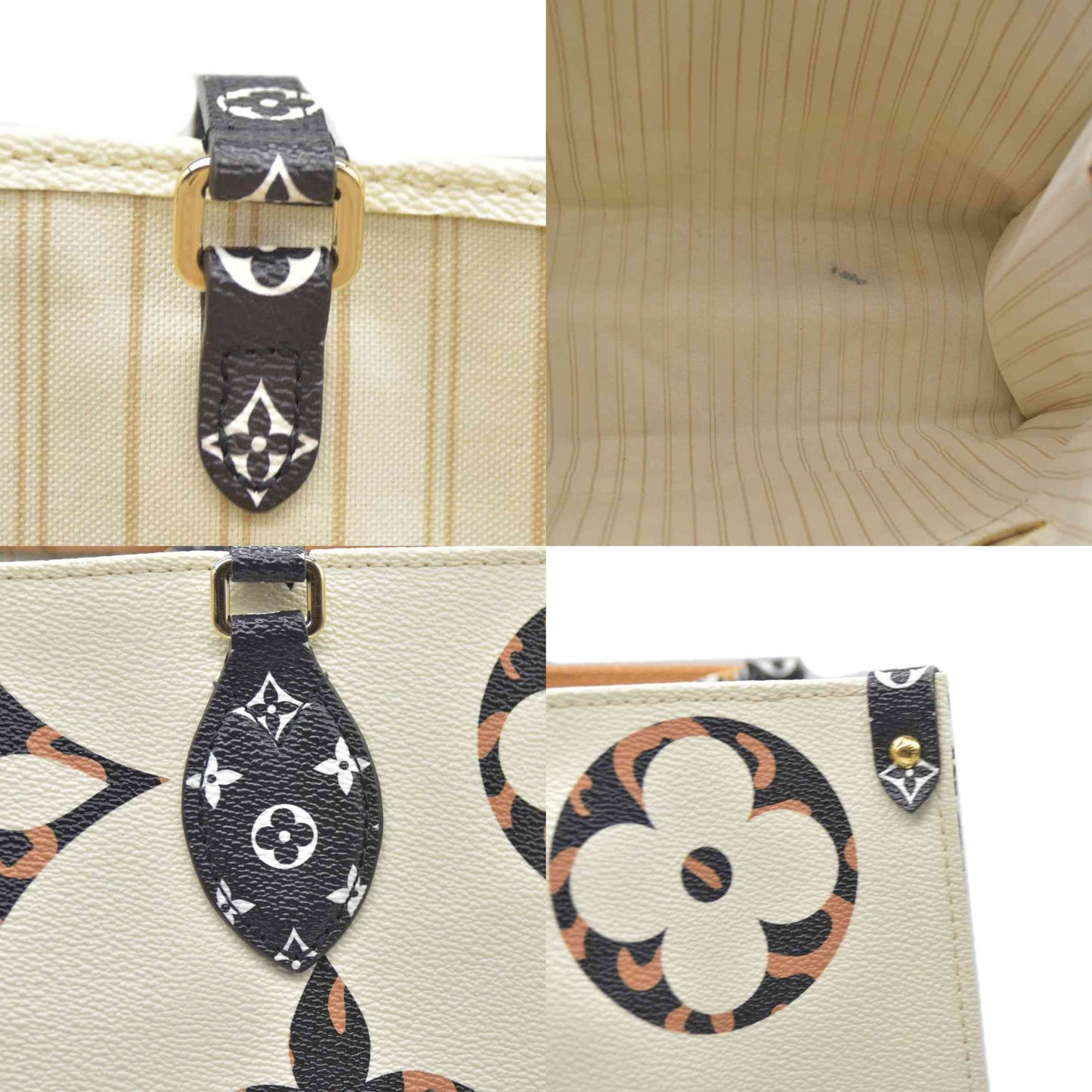 Louis Vuitton  Monogram Giant Jungle Onthego GM Ivory