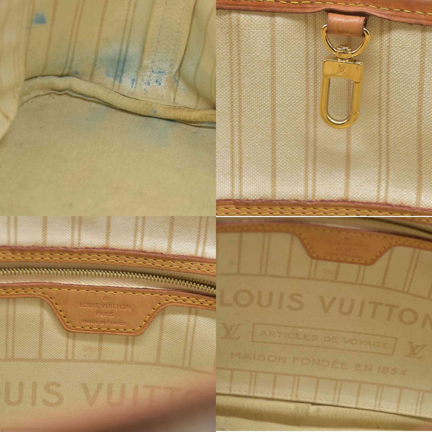 Louis Vuitton  Damier Azur Neverfull PM 2014 $2100