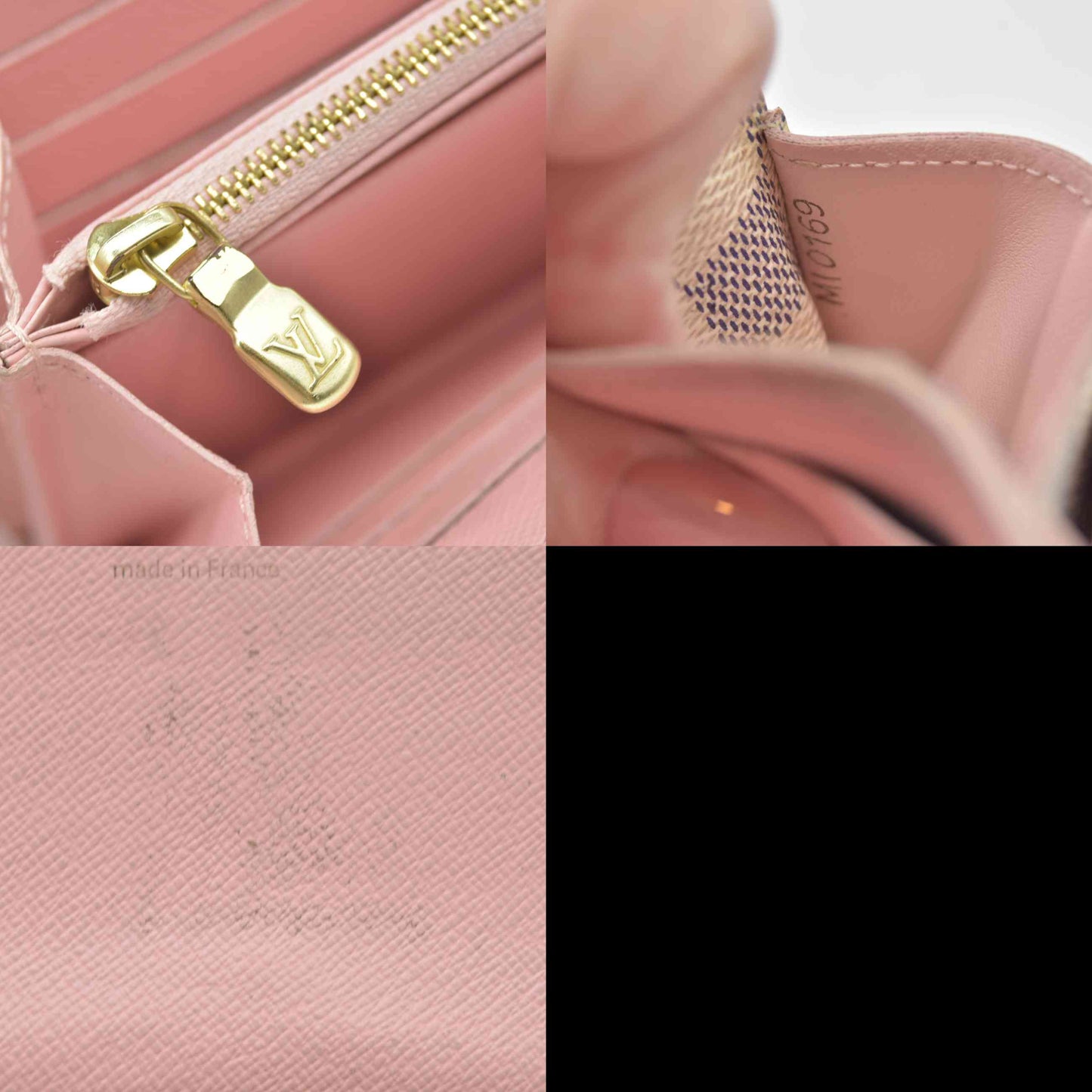 $725 Louis Vuitton Damier Azur Portefeiulle Sarah Long Bifold Wallet MI0169