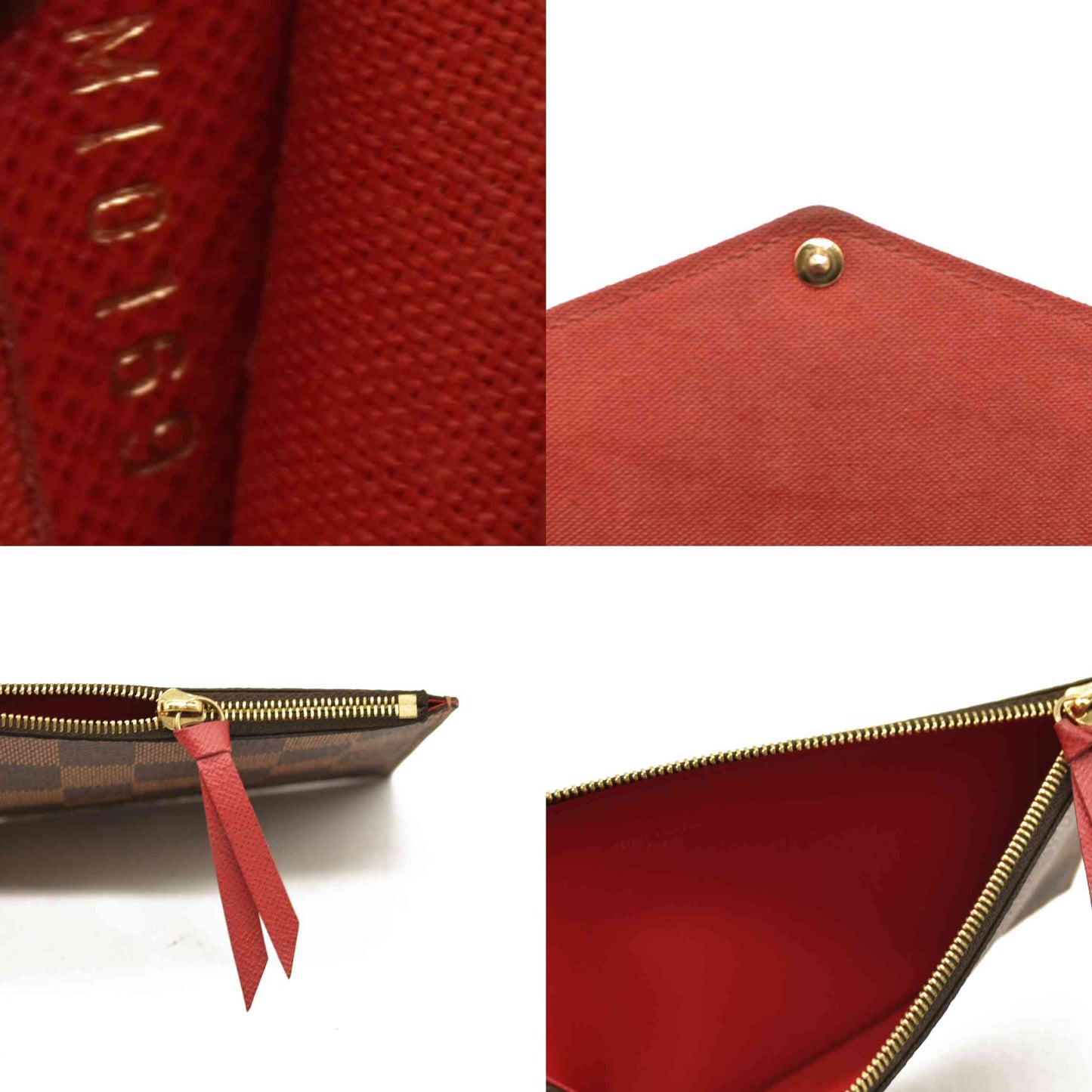 Louis Vuitton  Damier Ebene Pochette Felicie Chain Wallet MI0169