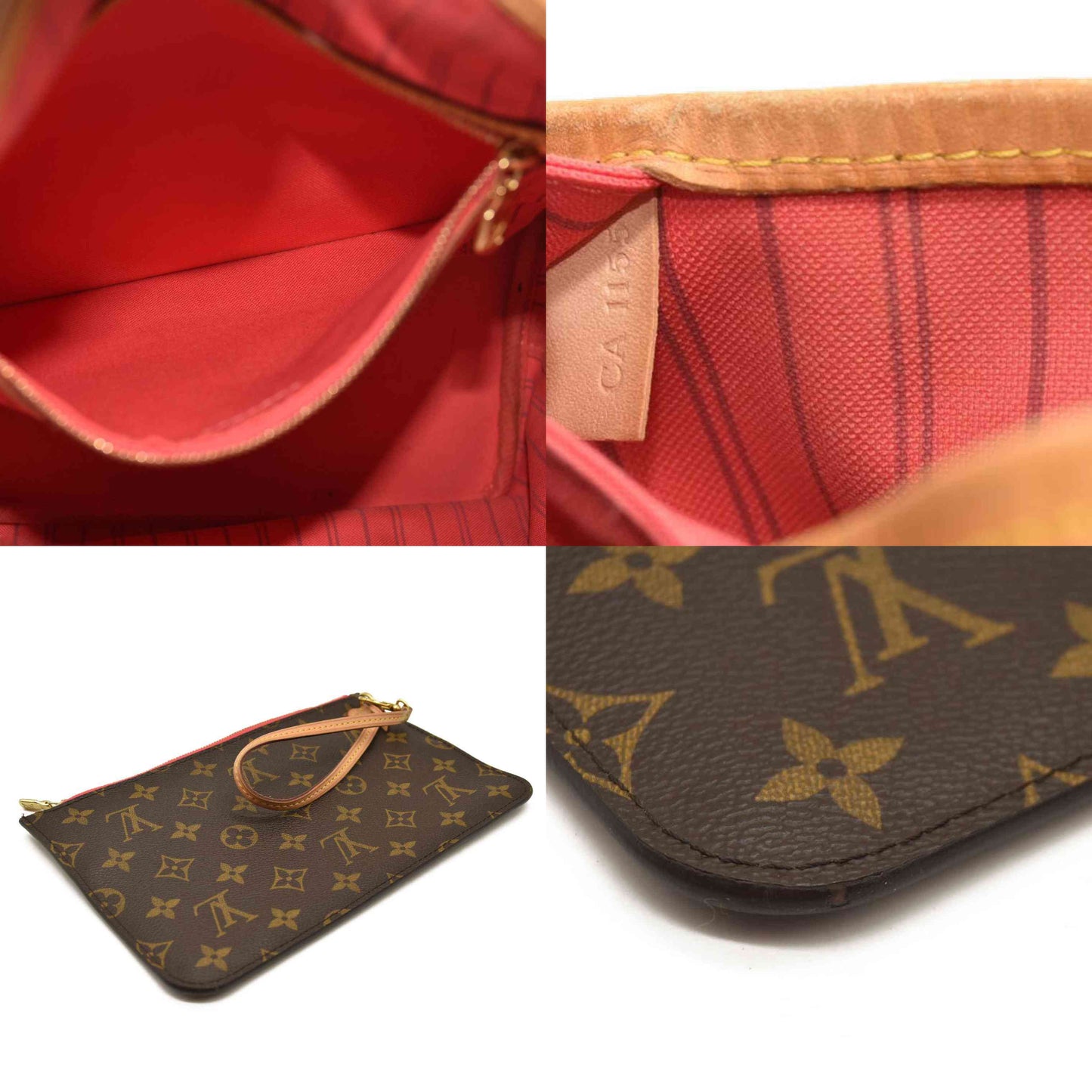 LOUIS VUITTON Monogram V Neverfull MM Hot Pink