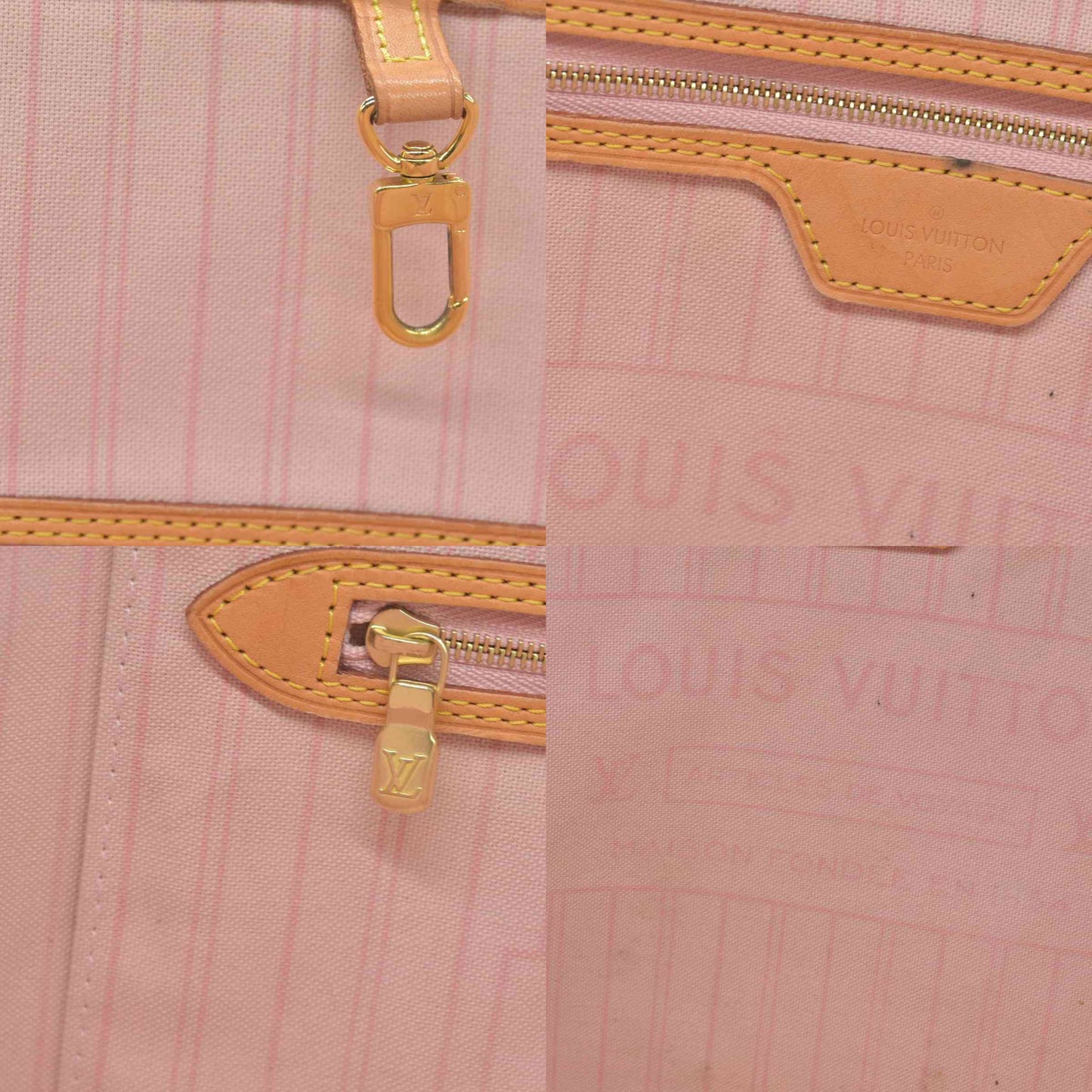 $2170 2019 Louis Vuitton Damier Azur Neverfull MM SD2159