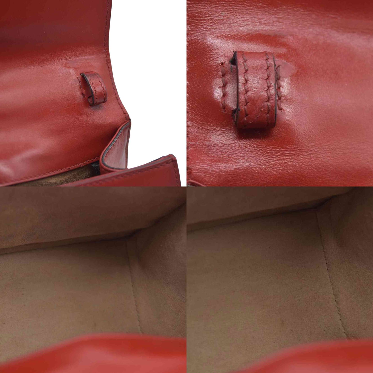 $1980 Gucci  Calfskin Mini Sylvie Chain Shoulder Bag Hibiscus Red