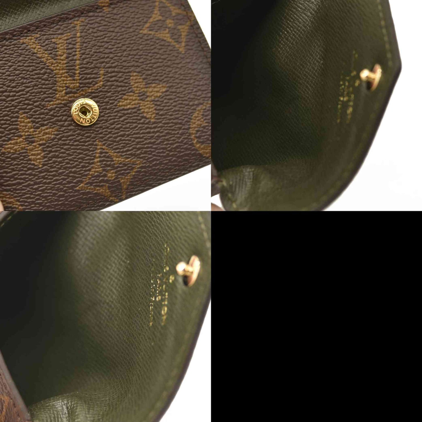 LOUIS VUITTON Monogram Felicie Strap & Go Kaki RFID