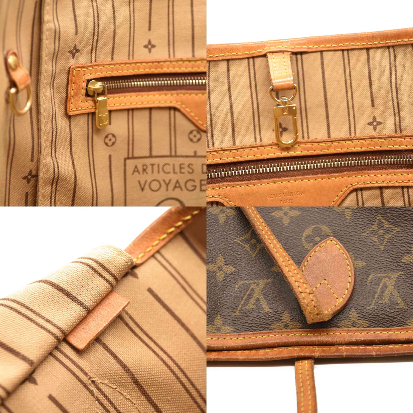 Louis Vuitton Monogram Neverfull MM France AR0038 Tote