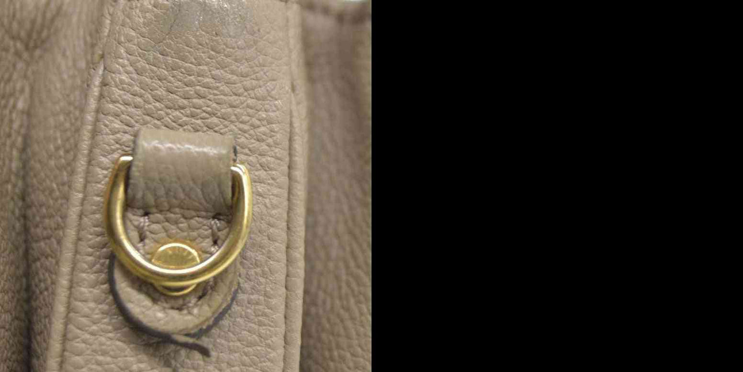 $3000 Louis Vuitton Pochette Métis Monogram Empreinte Leather Beige