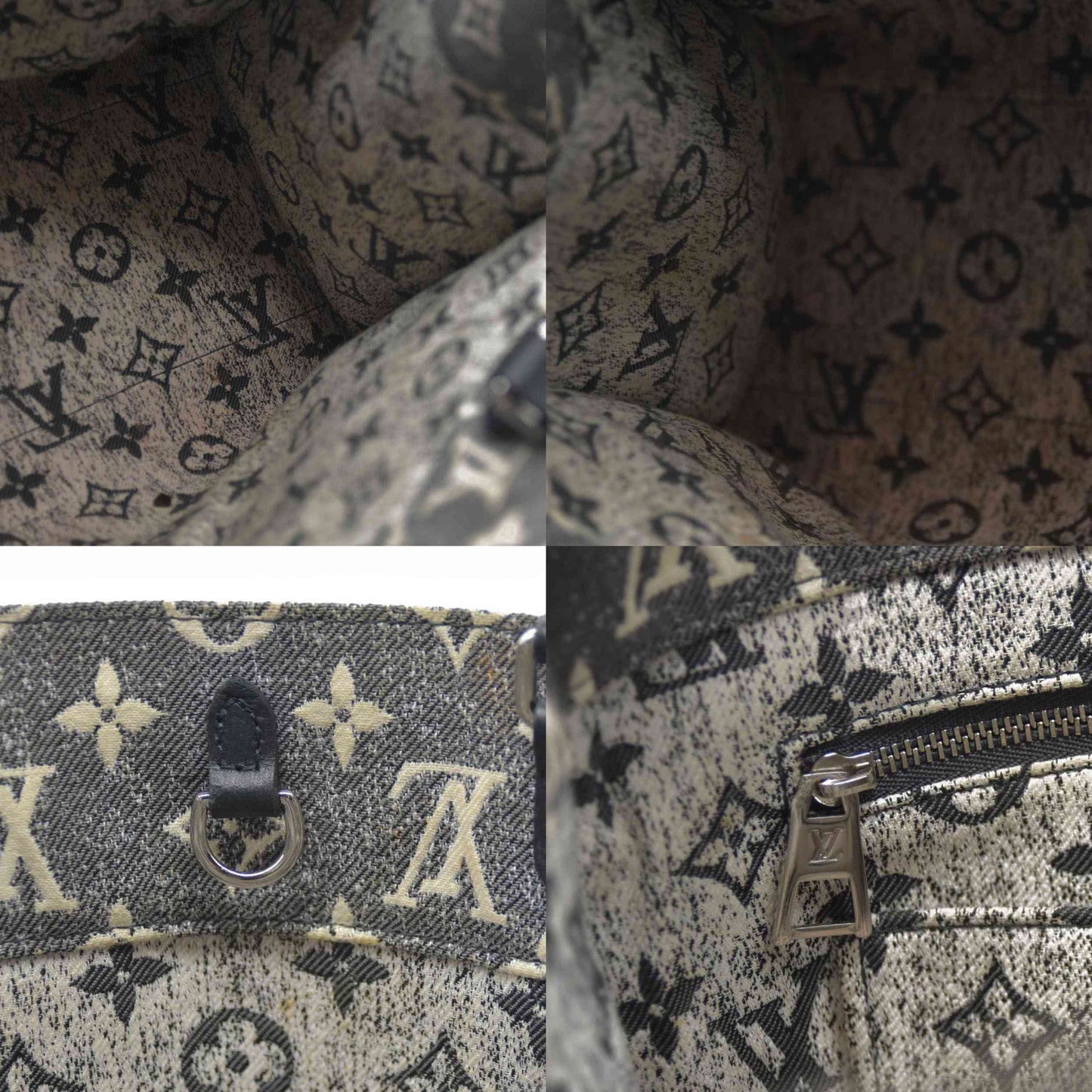 Louis Vuitton  Monogram Jacquard Denim Onthego MM Black