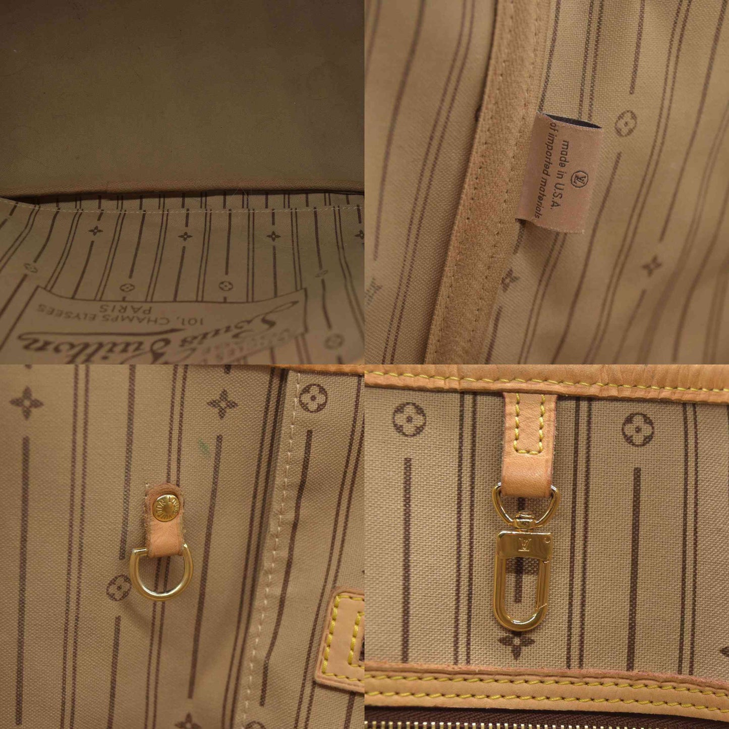 AUCTION $2420 Louis Vuitton  Monogram Neverfull GM