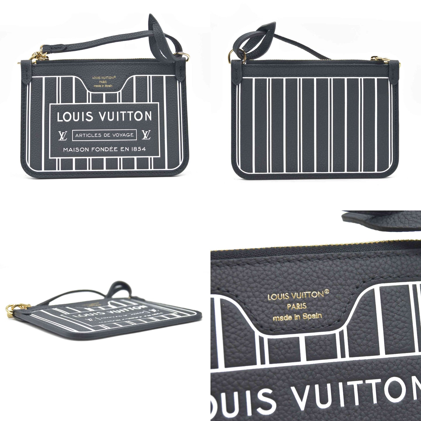 Louis Vuitton  Monogram Neverfull Inside Out Bandouliere BB Black